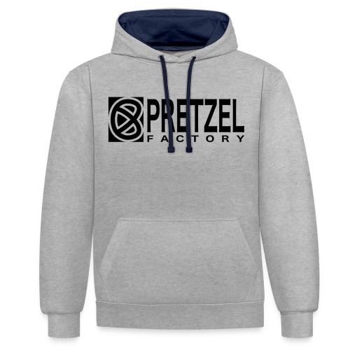 Pretzel Factory Logo Noir - Sweat-shirt contraste