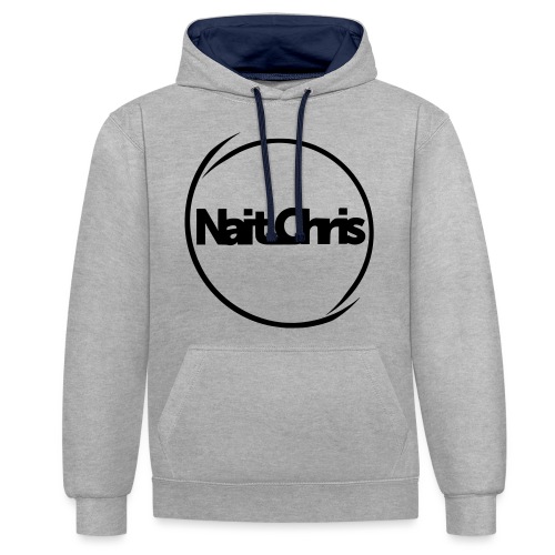 Nait_Chris Fan Circle Logo - Kontrast-Hoodie