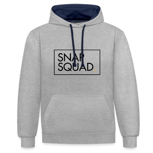 SNAPSQUAD Gear - Black Logo - Contrast Colour Hoodie