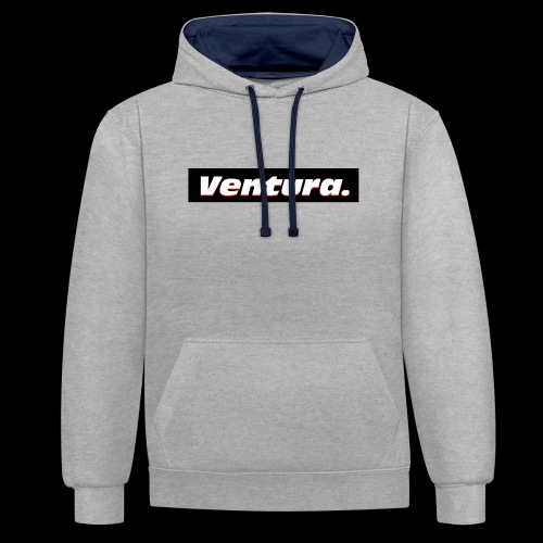 Ventura Black Logo - Contrast hoodie