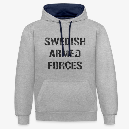 SWEDISH ARMED FORCES - Sliten - Kontrastluvtröja
