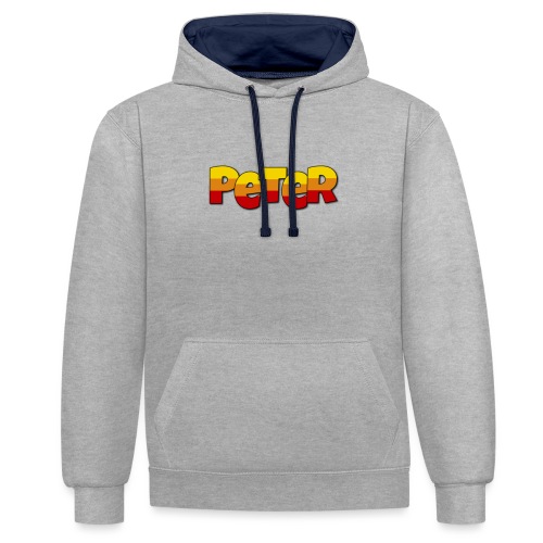 Peter LETTERS - Contrast hoodie