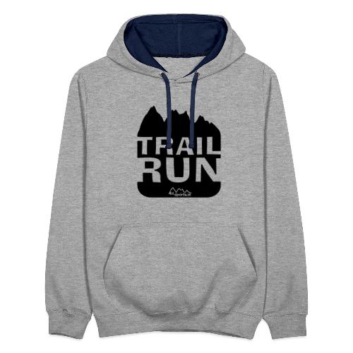 Trail Run - Kontrast-Hoodie