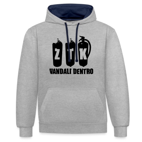 ZTK Vandali Dentro Morphing 1 - Contrast hoodie