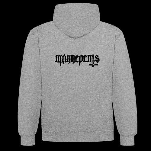 Skriftlogo Mannepenis log - Contrast hoodie