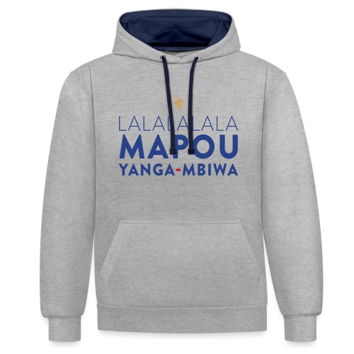 Mapou YANGA-MBIWA - Sweat à capuche contrasté