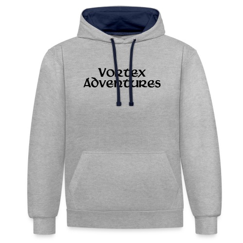 Vortex Adventures, zwart - Contrast hoodie