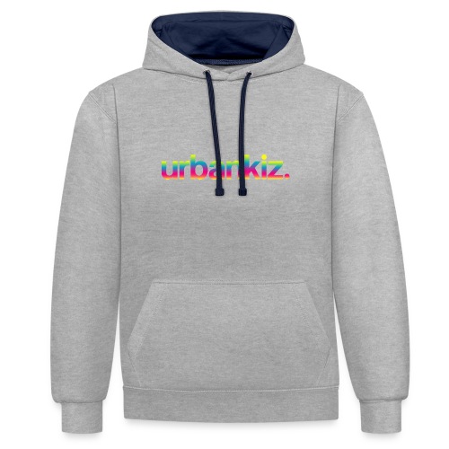 urbankiz rainbow - Contrast hoodie