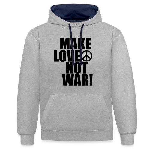 Make love not war - Kontrastluvtröja