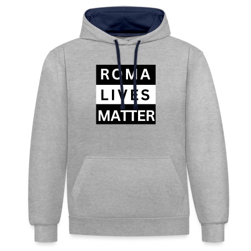 Roma Lives Matter - Kontrast-Hoodie