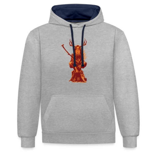 Leshy Red/Yellow - Contrast Colour Hoodie