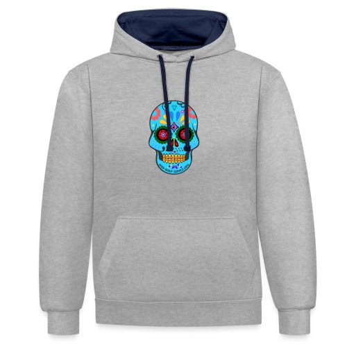 OBS-Skull-Sticker - Contrast hoodie