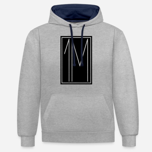 1M/One MVMNT Logo schwarz - Kontrast-Hoodie