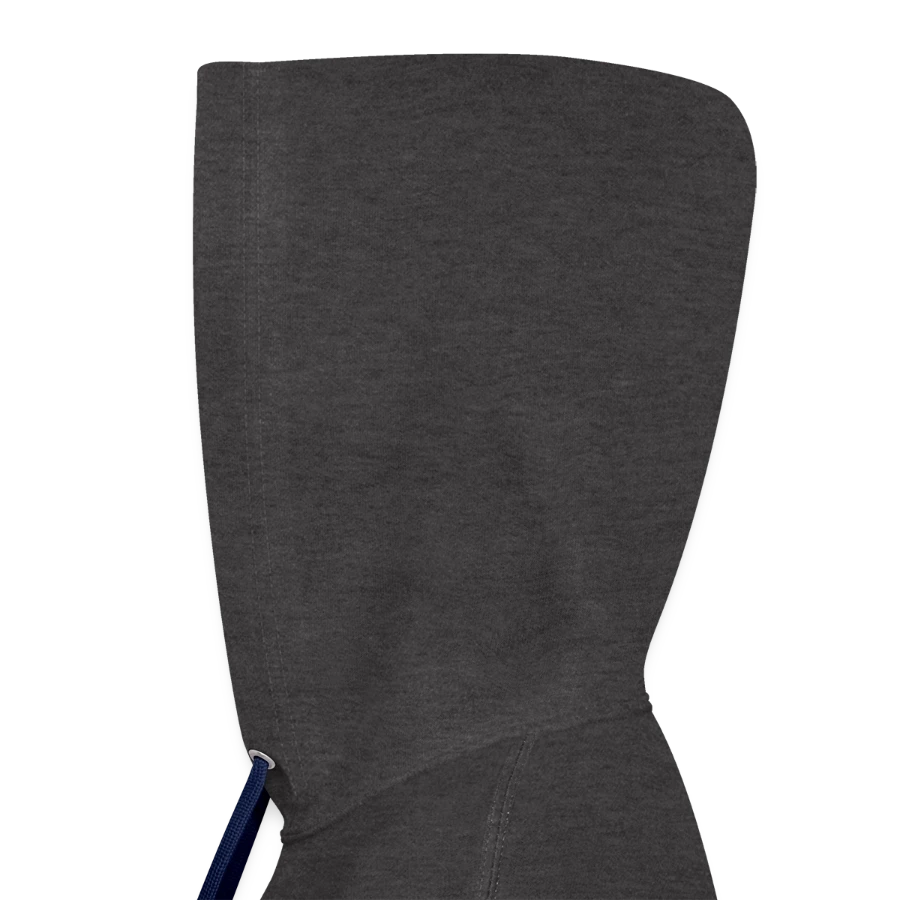 Bern badge on a contrast hoodie, charcoal/black, hood left