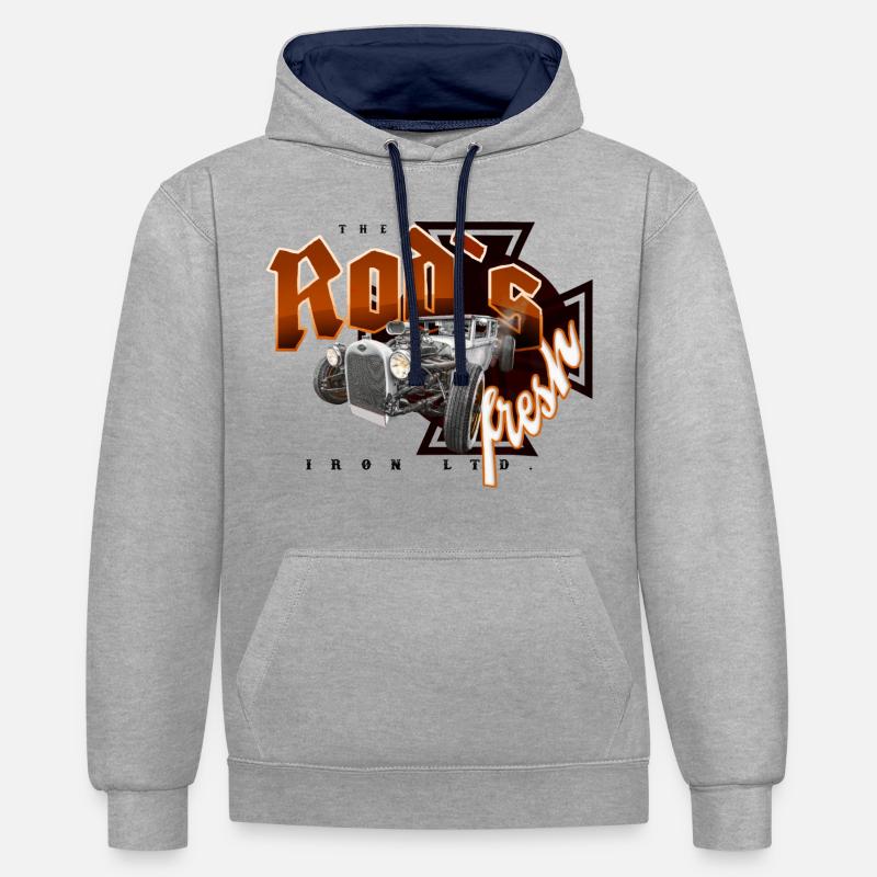 rod´s fresh - Sweat à capuche contrasté - undefined