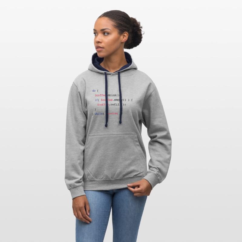 Kontrast-Hoodie
