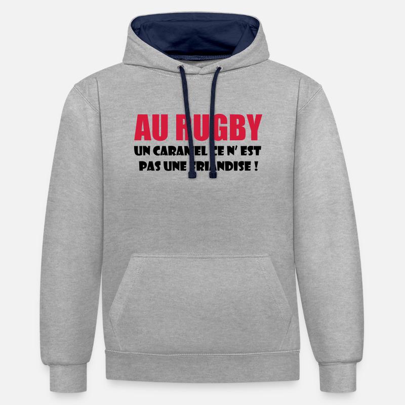 rugby - Contrast hoodie - heather grey/navy