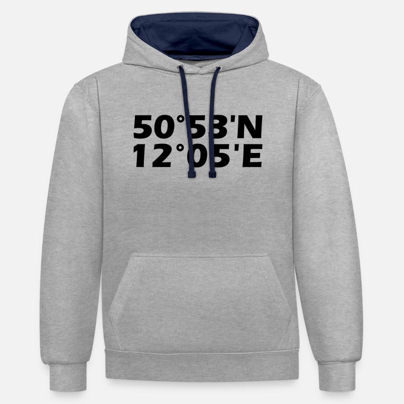 Gera coordinates - Contrast hoodie - heather grey/navy