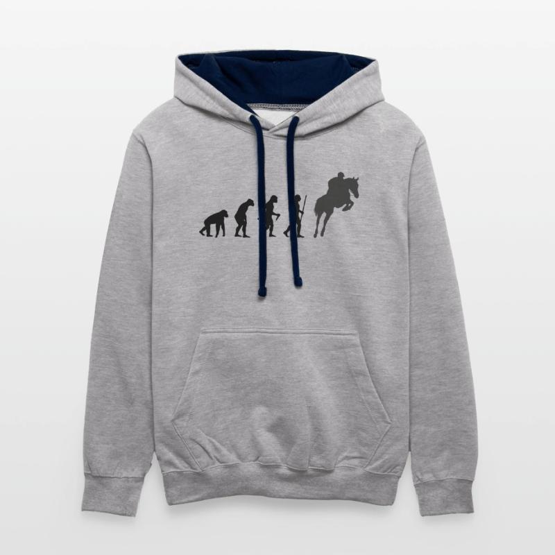 Cavalier d’obstacles Evolution Sweat à capuche contrasté