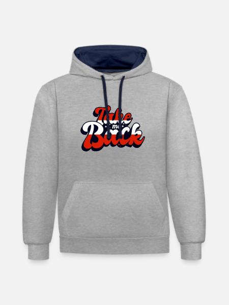 Austria Flag Homesickness Austria Austrian - Contrast hoodie - heather grey/navy