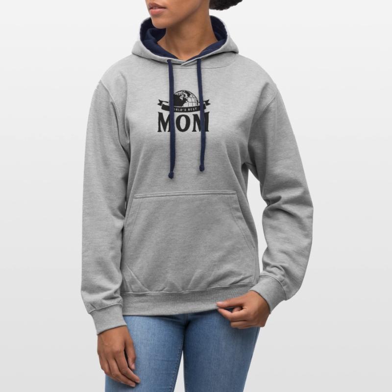 Muttertag Muttertag Muttertag Muttertag Kontrast-Hoodie