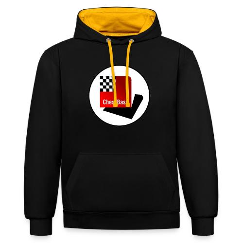 ChessBase Logo - Sudadera con capucha contraste