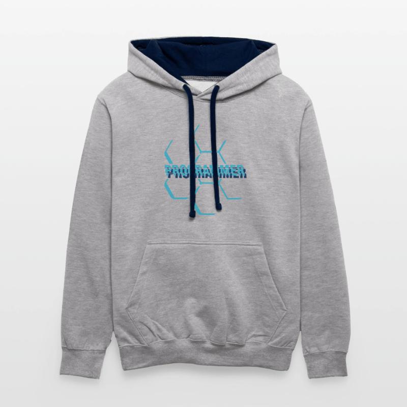 Computer programmer - Programmierer Kontrast-Hoodie