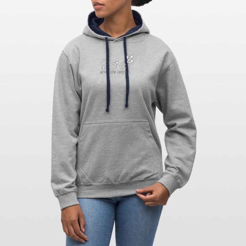 Developer Admin Coder Programmer Computer Contrast hoodie