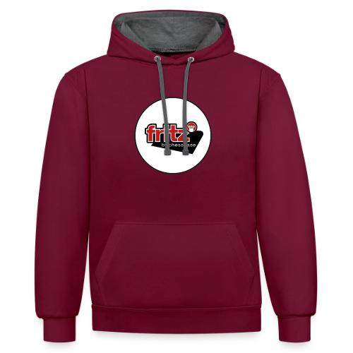 Fritz de ChessBase - Ajedrez - Sudadera con capucha contraste