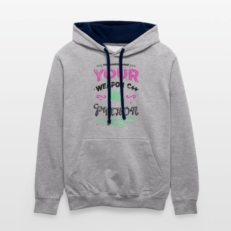 funny software engineering web development bday Kontrast-Hoodie