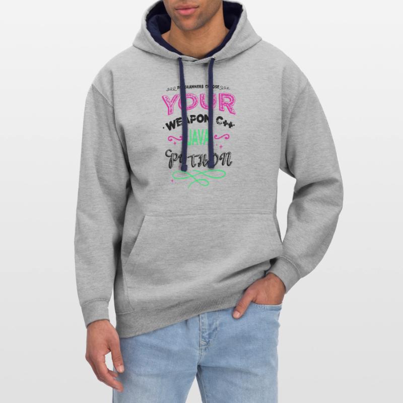 funny software engineering web development bday Kontrast-Hoodie