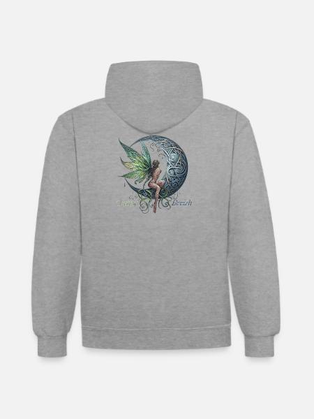 The Nostalgic Fairy by FairyBreizh - Contrast hoodie - heather grey/navy