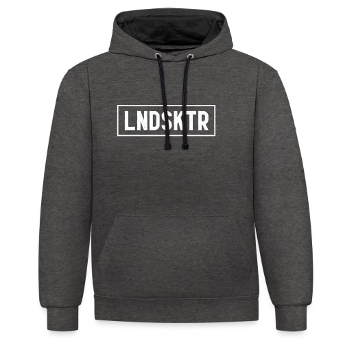 LNDSKTR wit - Contrast hoodie
