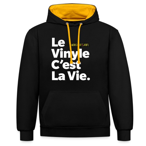 Le Vinyle C'est La Vie - Sweat-shirt contraste