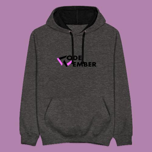 [2020 Collection] Codevember.org Logo - Kontrast-Hoodie
