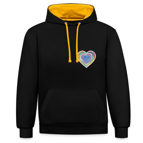 Heart Vibes - Contrast hoodie