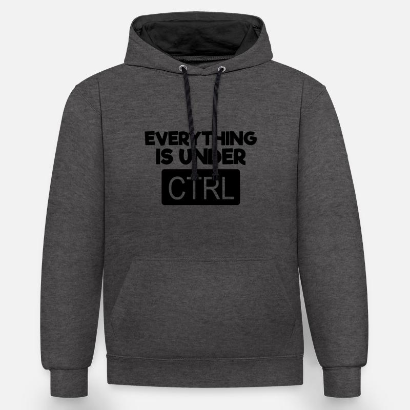 Everything under CTRL - Computer Programmerxhtmlcs - Contrast hoodie - charcoal/black