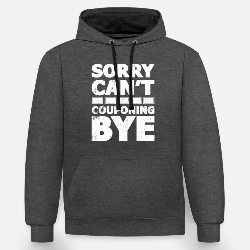 Coupon de points - Sweat à capuche contrasté - anthracite/noir