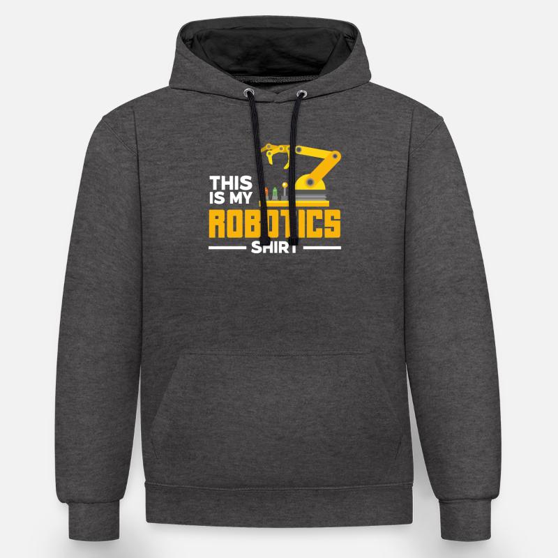 Robotics Robot Programmer - Contrast hoodie - charcoal/black