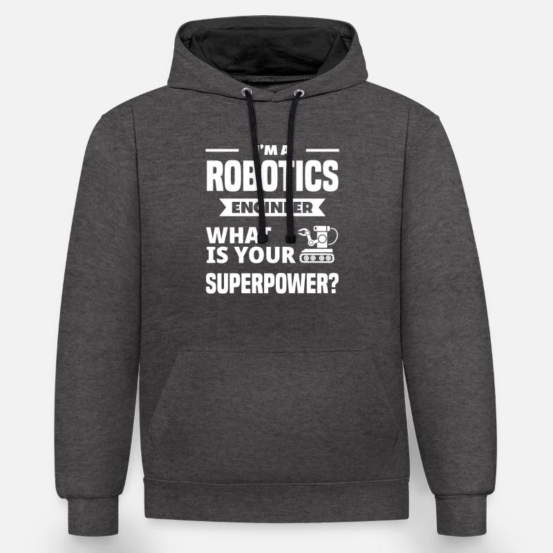 Robotics Robot Programmer - Contrast hoodie - charcoal/black