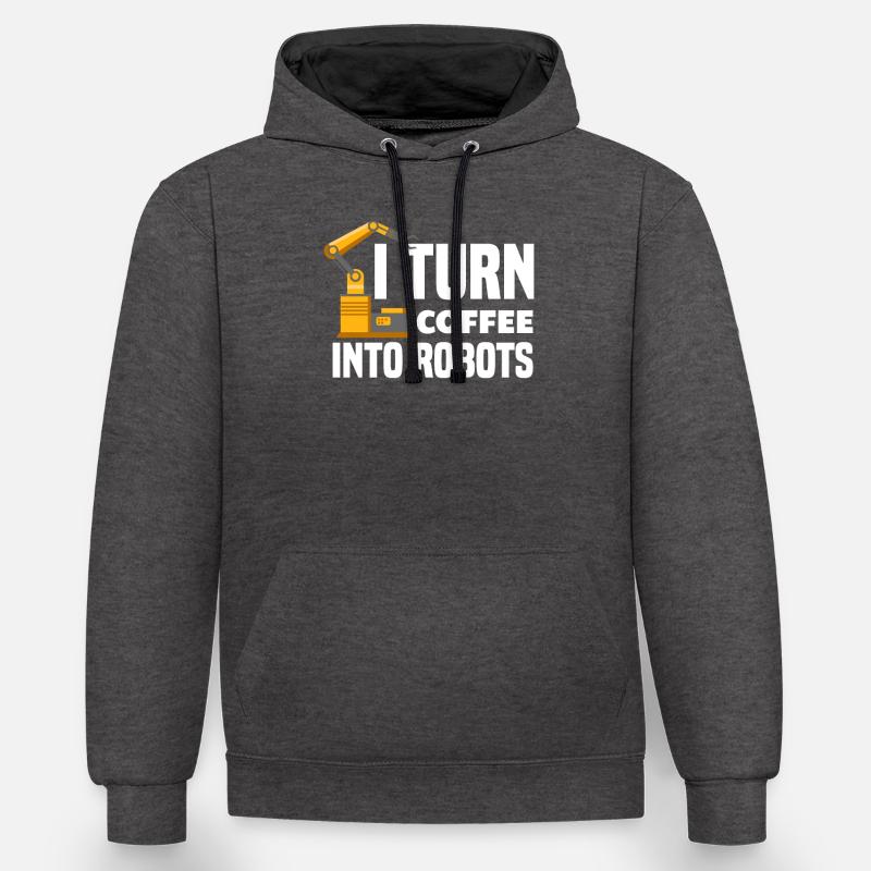 Robotics Robot Programmer - Contrast hoodie - charcoal/black