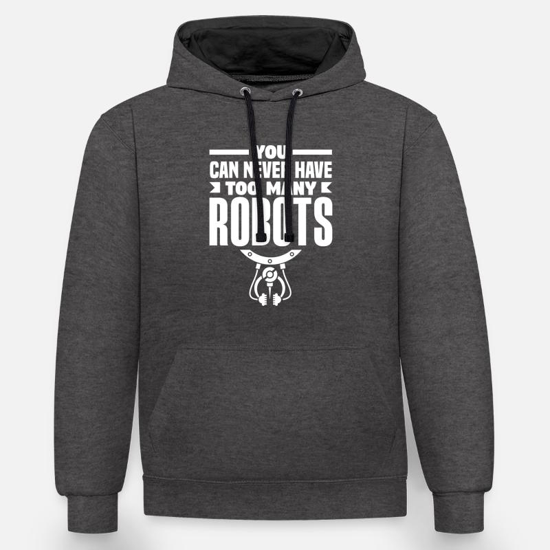 Robotics Robot Programmer - Contrast hoodie - charcoal/black