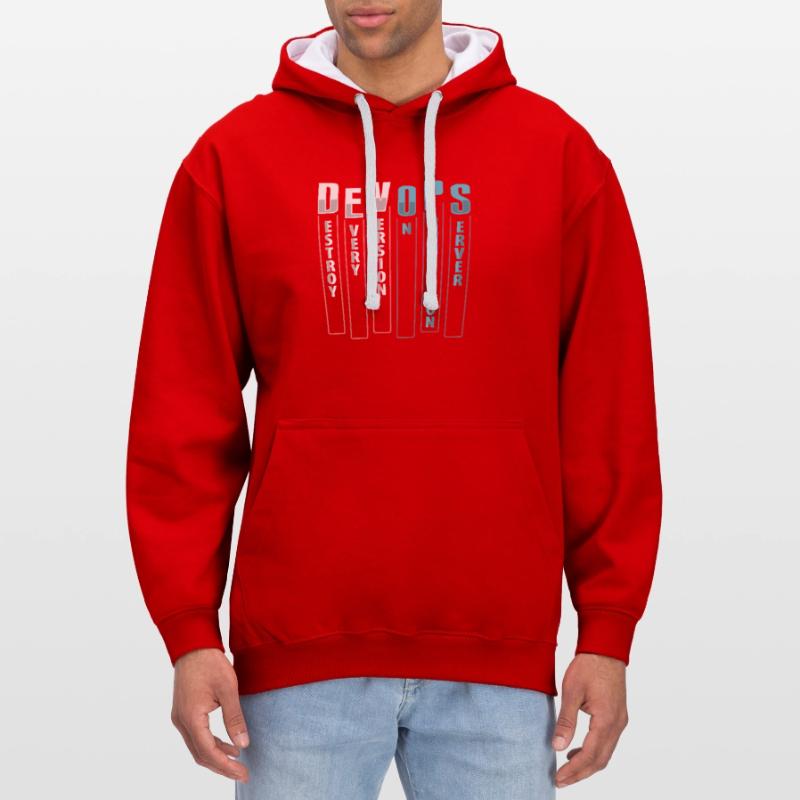 Devops Sys-Admin Developer Contrast hoodie