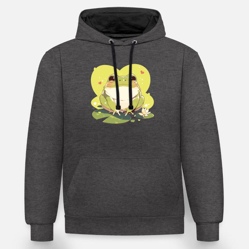 Toad Toads Toad - Contrast hoodie - charcoal/black