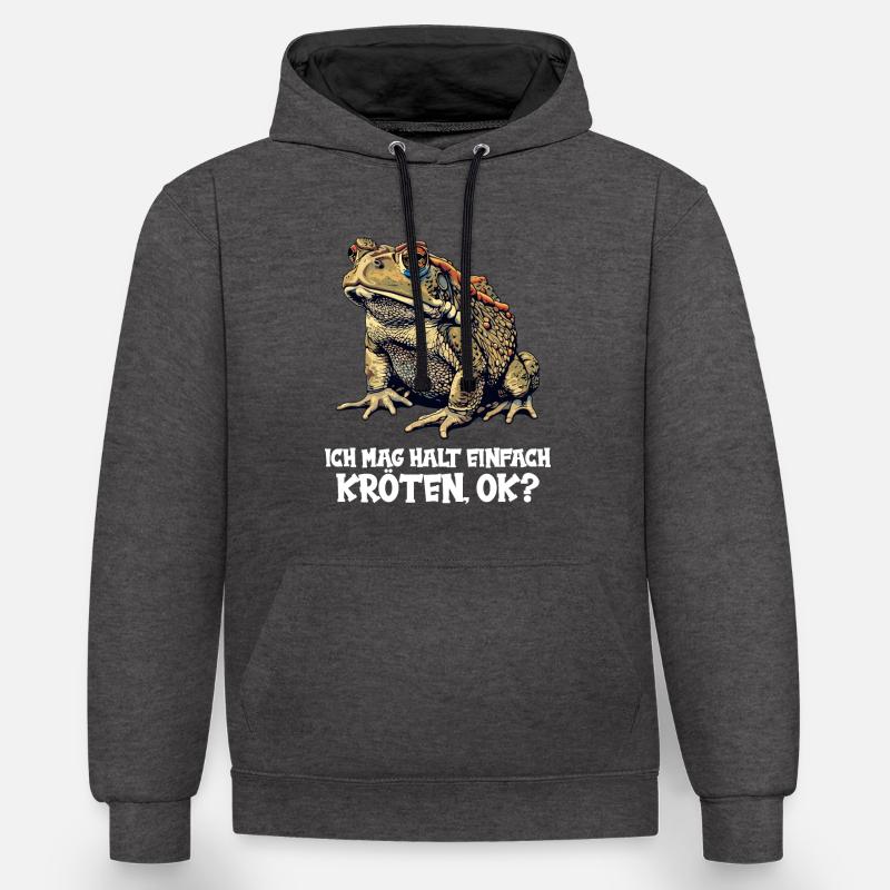 Toad Toads Toad - Contrast hoodie - charcoal/black