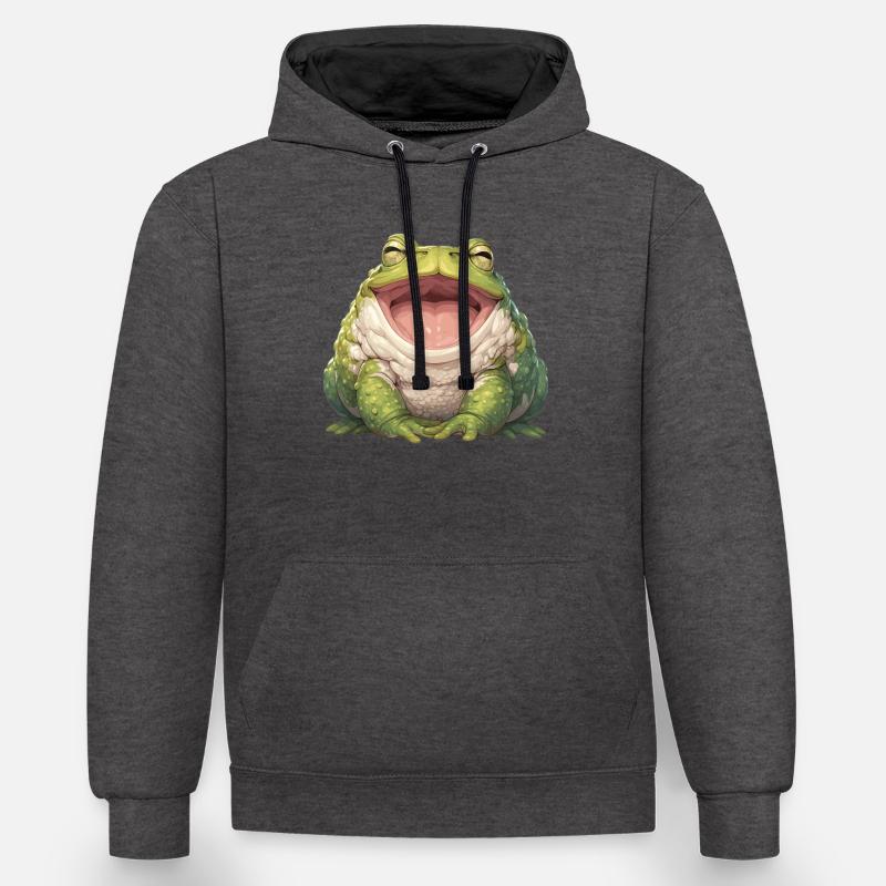 Toad Toads Toad - Contrast hoodie - charcoal/black