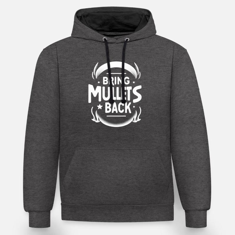 Ramenez des mulets 10 - Sweat à capuche contrasté - anthracite/noir