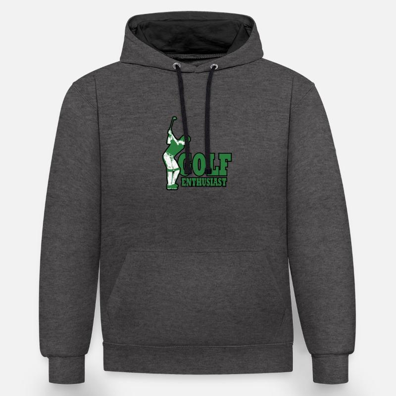 Golf - Golf - Les golfeurs - Sweat à capuche contrasté - anthracite/noir