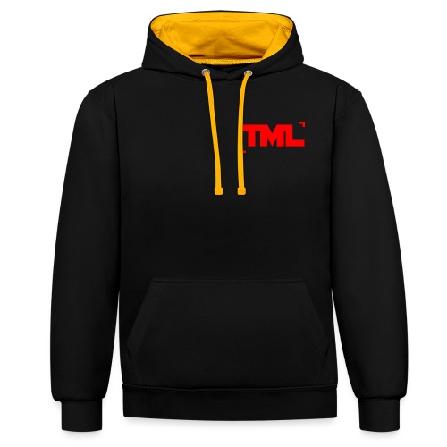 TML RED - Contrast Colour Hoodie