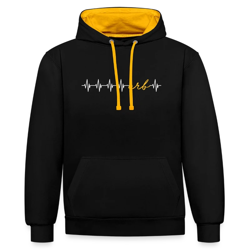 URB Heartbeat - Kontrast-Hoodie